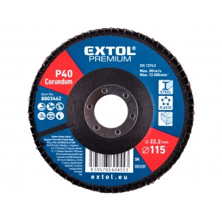 Диск ламелен абразивен корундум, P40, 115mm,